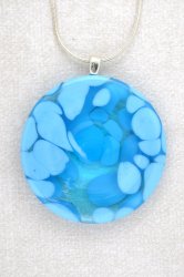 necklace blue glass