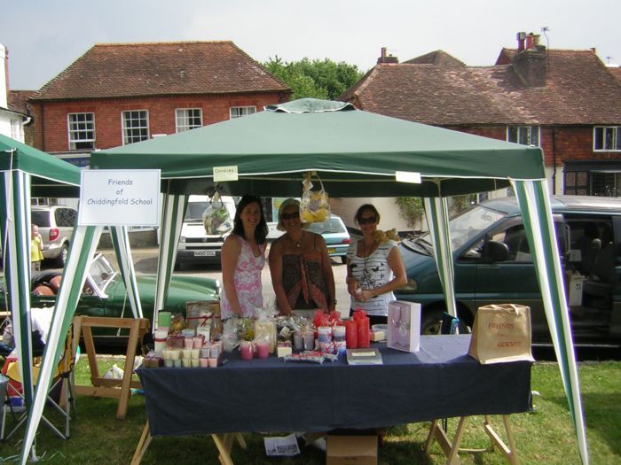 Stall selling candles