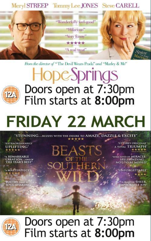 Film Poster Double Film  - Hope Springs  - Beasts of the Southern Wild 