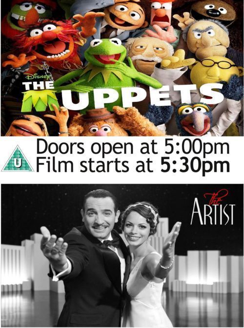 Film Poster  - - Double billing The Muppete  - The Artist