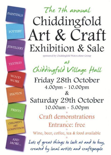 Chiddingfold Art and Craft Exhibition Poster