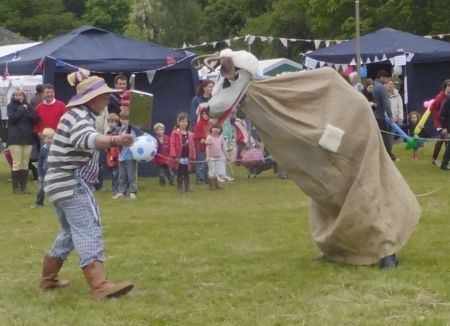 giant sheep and butcher