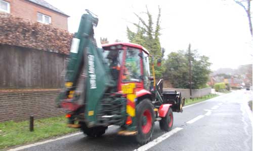 JCB Returning from job