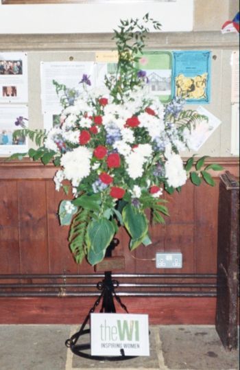 Flowers in church - by W I 