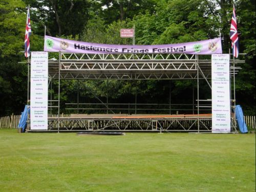 Empty stage prior to lionfest