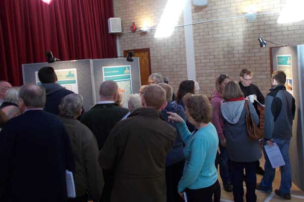 Crowd in the Village Hall