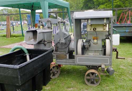 Millars water pump powered by Bamford engine