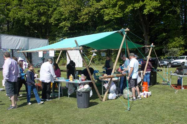 Fernhurst Scout Group burger stall