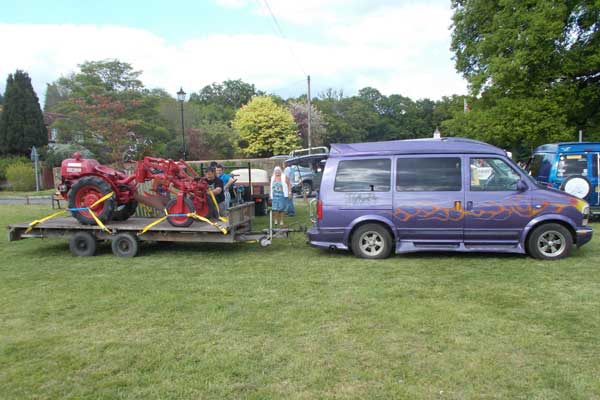 Van Trailer with Tractor to display