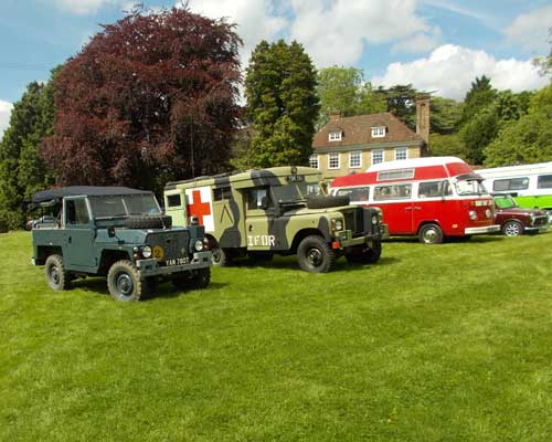 Old Land Rovers and other vechiles