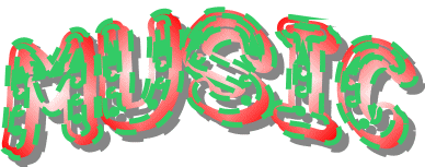 Music as Logo Green and Red